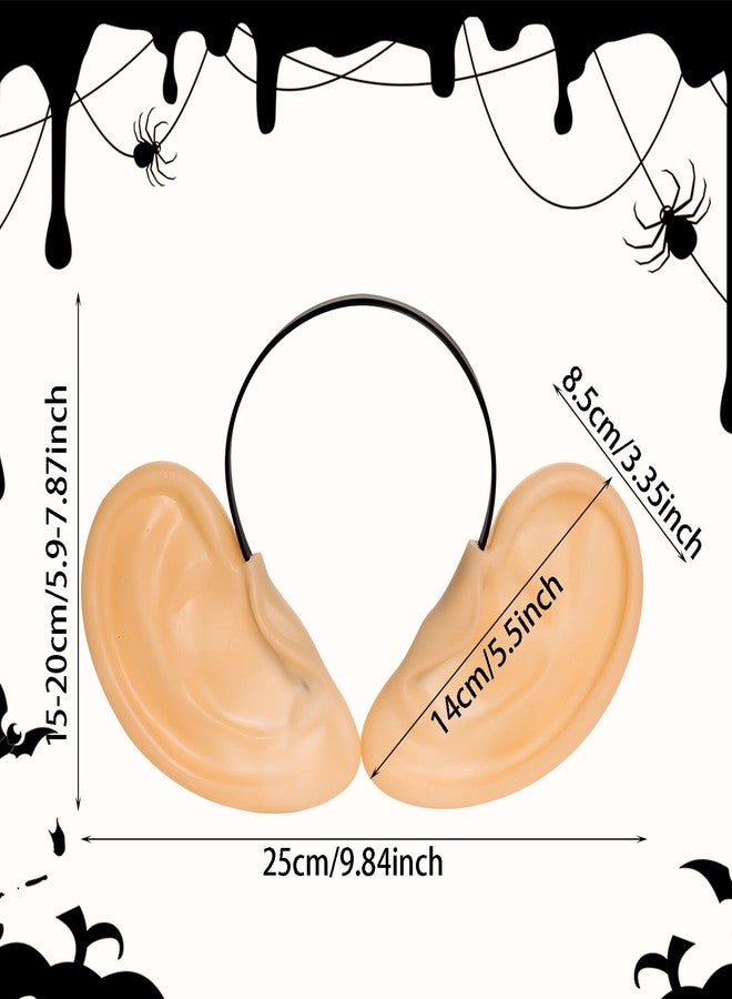 Fengek Fake Pig Ears Headband - Oversized Big Ears Costume Accessory for Halloween Cosplay Party Dress Up - Image 2